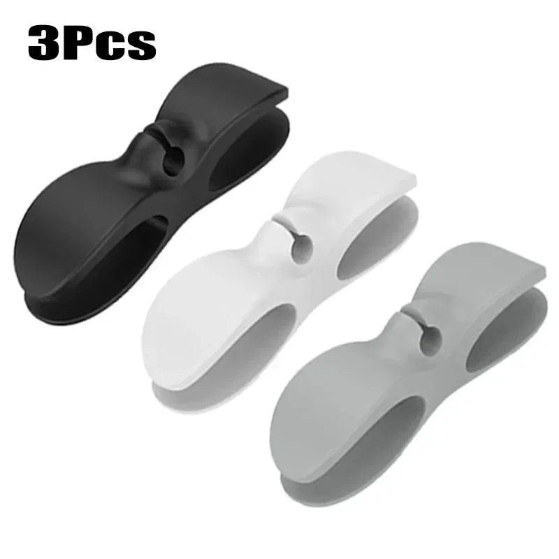 Shelf Silicone Cable Winder Home Bracket Clip Kitchen Organizer Coffee Machine Air Fryer Hook Tool 3/6Pcs Storage Organization