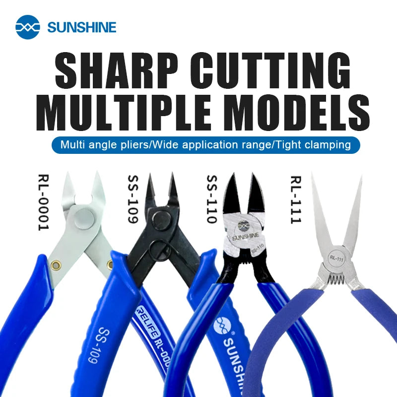 RL-0001 5" Precision High Precision Cutting  Diagonal Pliers for Wire Cable Cutter High HardnessElectronic Repair Hand Tools