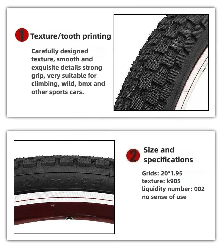 Kenda K905 20 24 26inch *1.75 1.95 2.125 2.3 Mountain Bike Dirt Racing BMX Performance Tire
