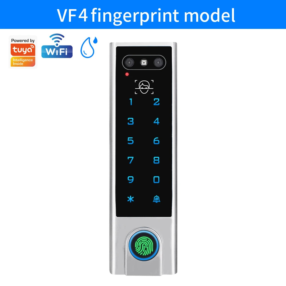 WIFI Face Wiegand 26-34 Recognition Fingerprint 125KHZ/13.56MHZ RFID Access Control Machine Card Reader Work With Tuya APP