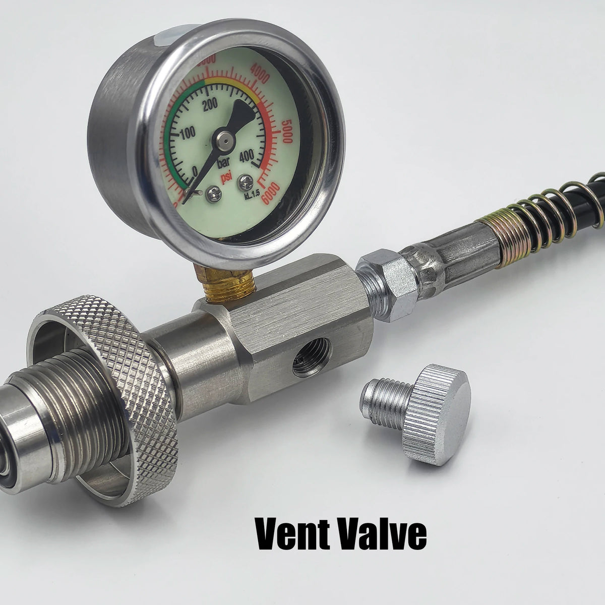 HPA 4500psi/300bar Air Diving DIN G5/8 Connect Fill Station Filling Charging Adaptor Valve Stainless Steel with Hose