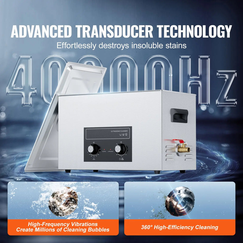 Professional 30L Ultrasonic Cleaner with Heater Timer & Basket 360W Digital Sonic Cavitation Machine Electric Power Source