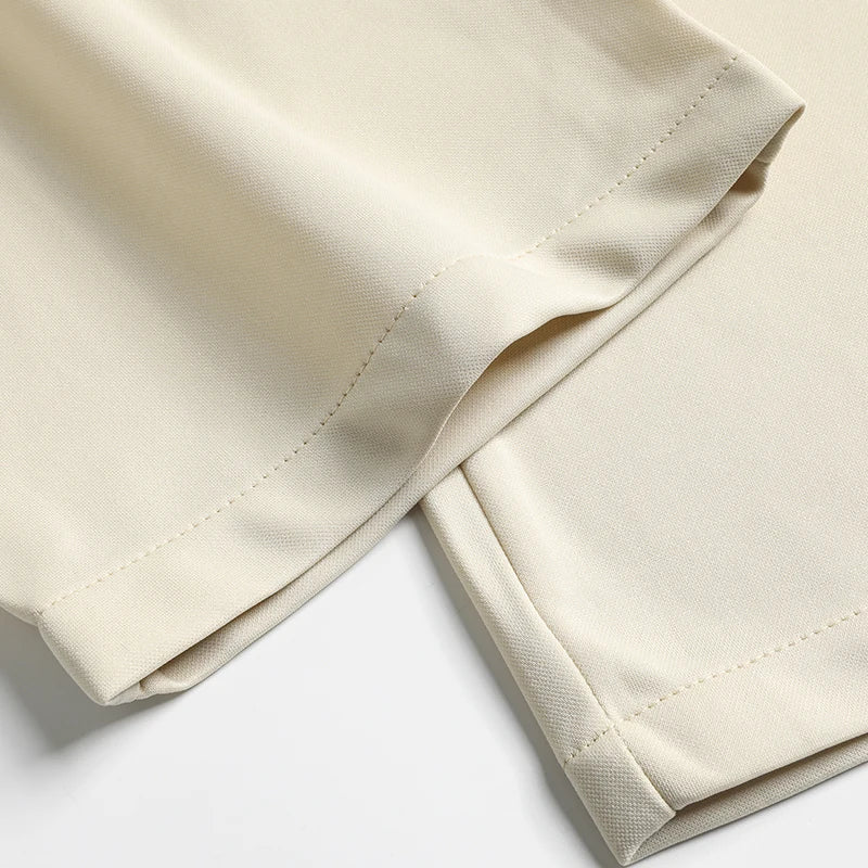2026 Men's Spring Summer Autumn  Pants Straight Stretch Casual No Trace No Ironing Fabric Silky Cool Feeling Trousers 29-42