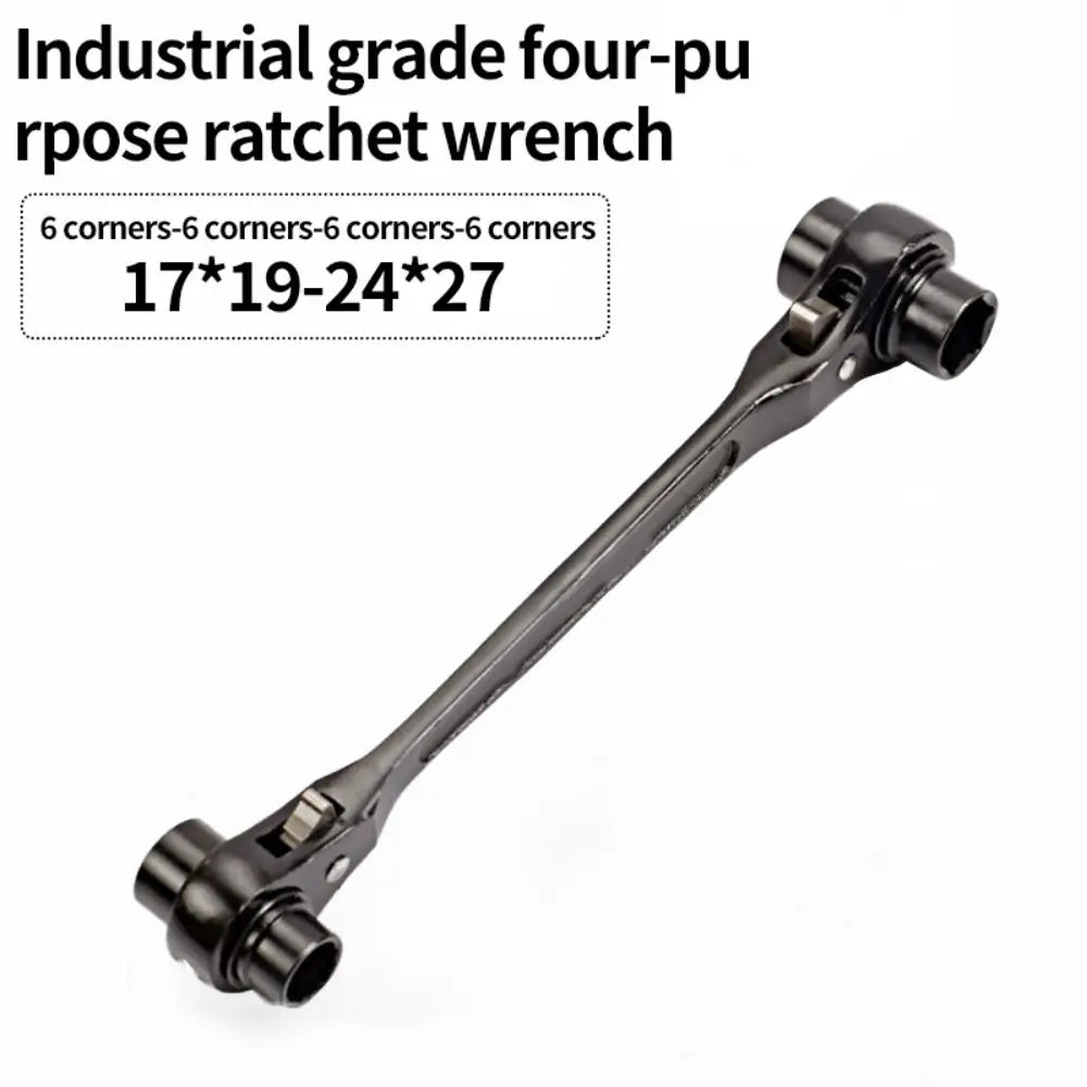 1pc 8 in 1 Dog Bone Ratchet Wrench Set, Double-Sided Automatic, Adjustable Steel, Multifunctional, Very Useful, for Easy Work