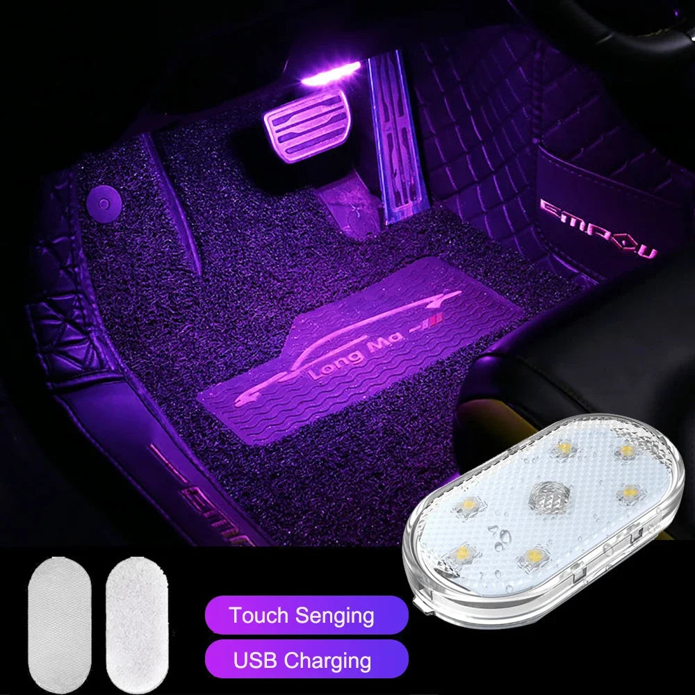 Touch Light Hand Car Roof Magic stickers Lamp Indoor Car Lighting Night Reading Light Reading Lamp Car Interior Lights