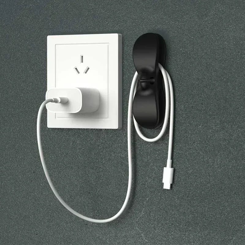 Shelf Silicone Cable Winder Home Bracket Clip Kitchen Organizer Coffee Machine Air Fryer Hook Tool 3/6Pcs Storage Organization