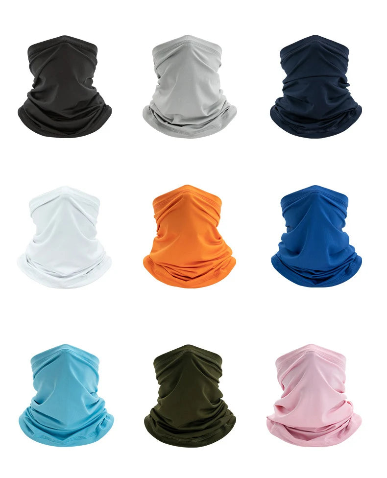 Summer Sports Bandana Breathable UV SunProtection Camping Hiking Cycling Scarves Headwear Men Women Neck Warmer Tube Magic Scarf