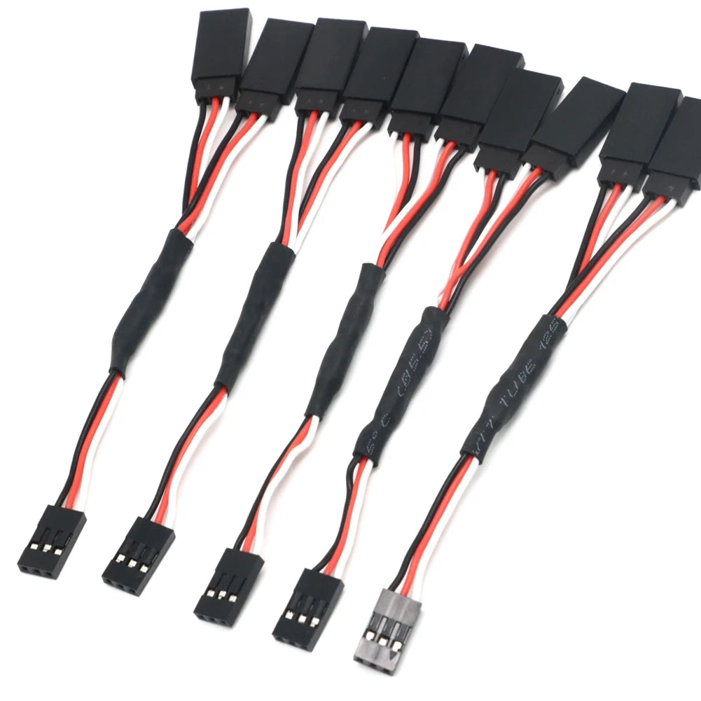 5pcs/lot 100/150/200/300/500mm RC Servo Y Extension Cord Cable Lead Wire For RC Servo JR Futaba RC Airplane Helicopter Car DIY