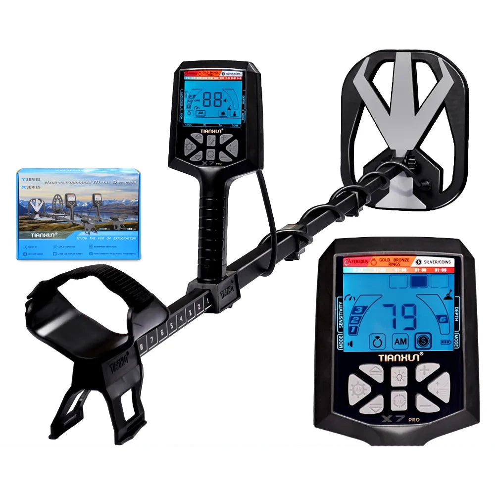 TIANXUN X7 Pro Underground Metal Detector High Sensitivity Metal Hunter Gold Digger Treasure Hunter Depth 2.5m Finder