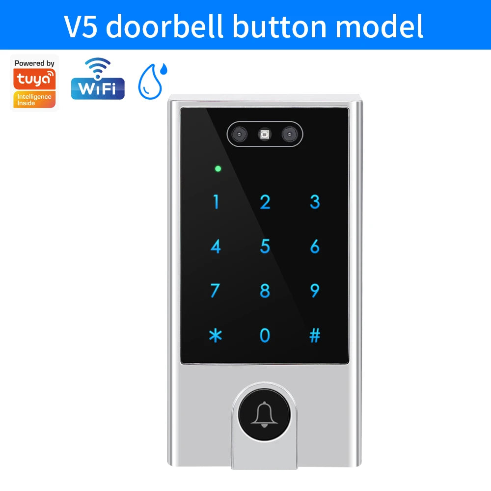 WIFI Face Wiegand 26-34 Recognition Fingerprint 125KHZ/13.56MHZ RFID Access Control Machine Card Reader Work With Tuya APP