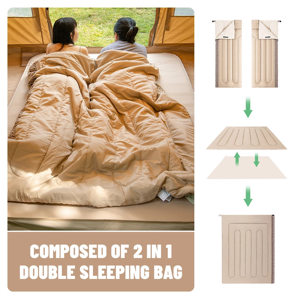 Naturehike Camping Sleeping Bag L150 Ultralight Summer Spring Fall Outdoor Sleeping Bag Spliceable Camping Gear Essentials
