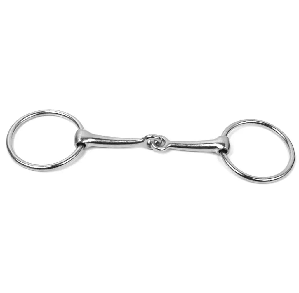 MagiDeal 5' Loose Ring French Link Mouth Snaffle Bit Roller Tack Horse Mouthpiece Loose Ring