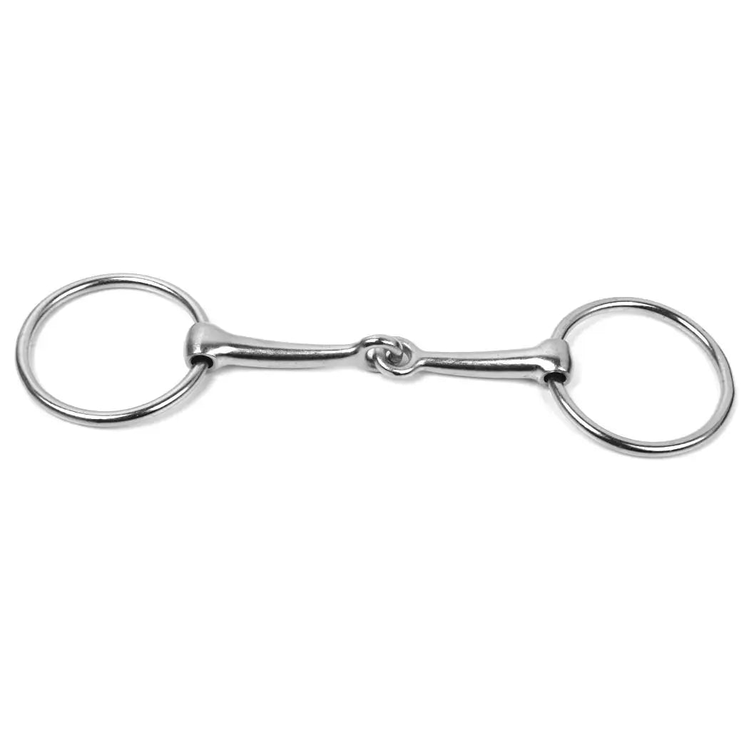 MagiDeal 5' Loose Ring French Link Mouth Snaffle Bit Roller Tack Horse Mouthpiece Loose Ring