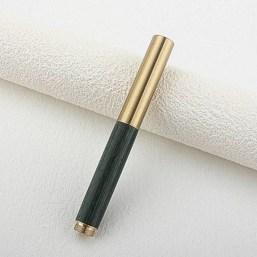 Exquisitely Designed Portable Pocket Vintage Mini Lipstick Pen Brass Solid Wood Materials Stationery Gifts Office Supplies