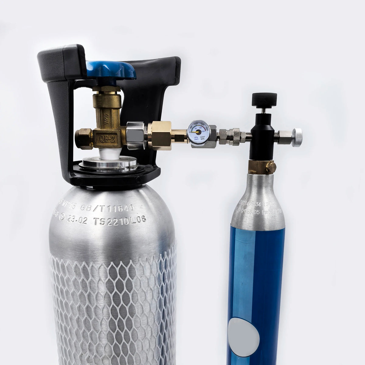 Sparking Water Maker Cylinder CO2 Filling Station, Carbon Dioxide Tank Refill Adapter Connector W21.8-14 or G3/4 or CGA320