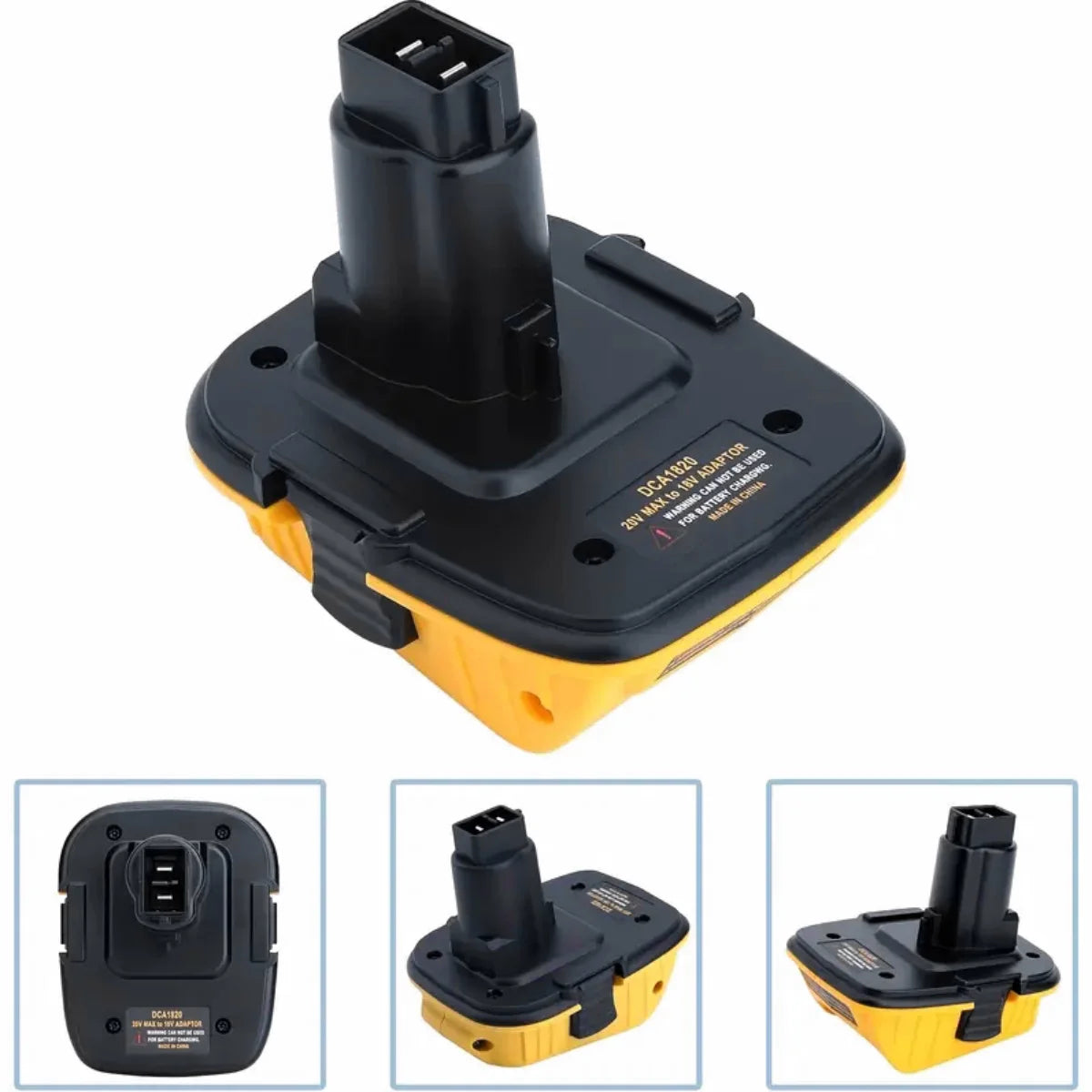 New Electric Drill Tool Lithium Battery Adapter for Dewalt DCA1820 18V/20V Multi-functional Nimh Battery Power Converter