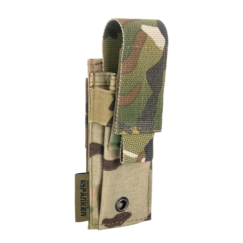 Airsoft Molle Pistol Pouch Tactical Single Magazine Pouch Flashlight Pouches 9mm Mag Bag Holder Bag Universal  Hunting Accessor