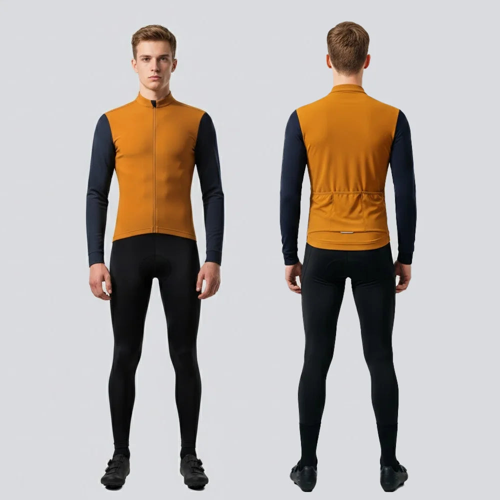 ZRSE Cycling Jersey Maillot Winter Windproof Bike Clothing Cycling Long Sleeve Windbreaker Waterproof MTB Bicycle Fleece Warm