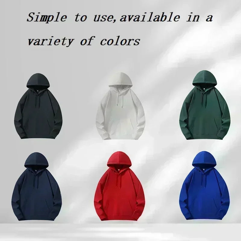 A men's casual hooded sweater with blessing cross design and geometric patterns in a regular fit suitable for spring and autumn