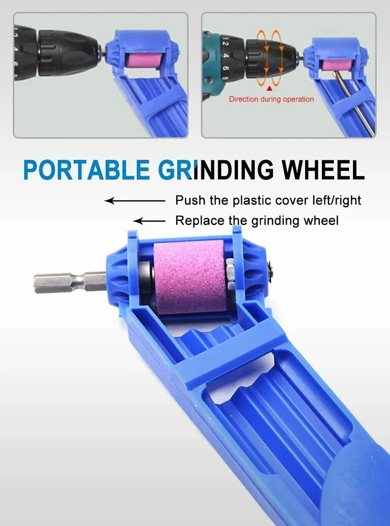 Portable Electric Drill Bit Grinder Universal Iron Straight Sharpener Drill Bit Sharpen Machine Twists Drill Dremel Accessories
