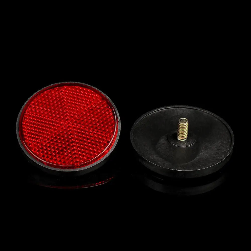 2Pcs High Quality Bike Spoke Reflector Oval&Round Plastic Flashing Night Reflectors Safety Warning Light Wheel Rim Reflective