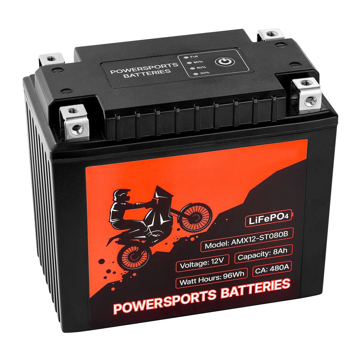 "24V 5Ah Lithium Motorcycle Battery-Pre-Charged Maintenance-Free High Performance Powersports"