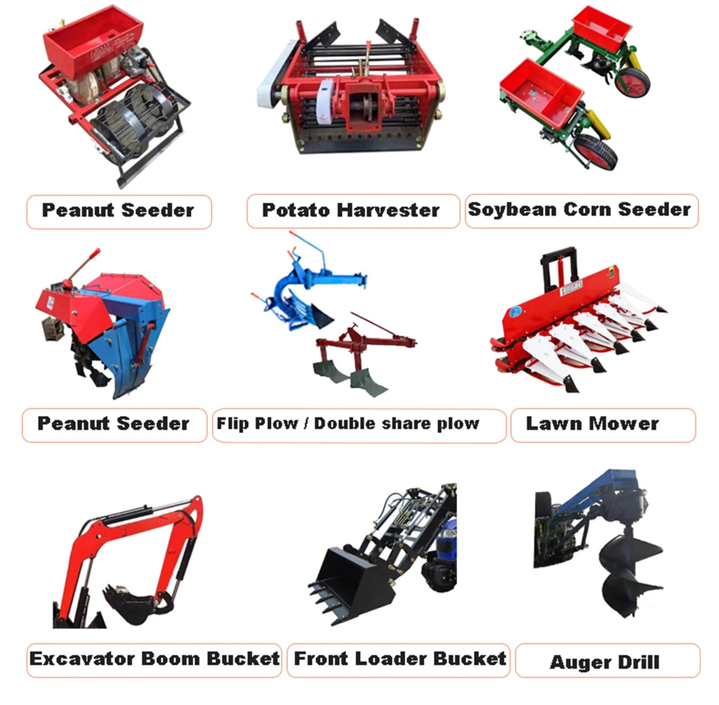 35HP Diesel Crawler Tractor EPA Approved Garden Cultivator With Excavator Parts For Farm & Orchard