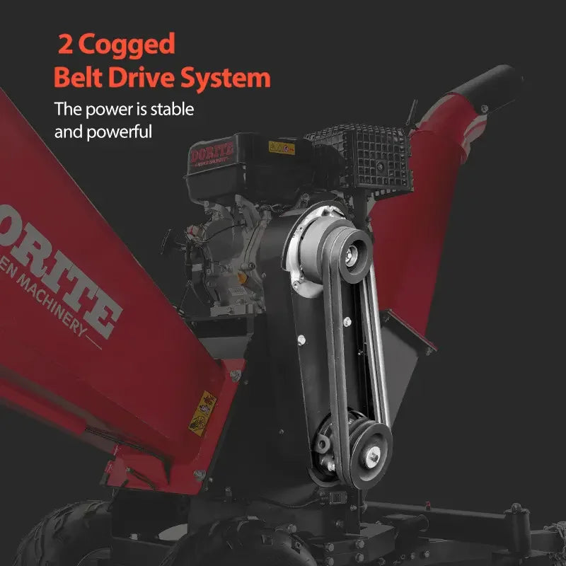 Customized 15HP Wood Chipper Electric 4-wheel Branch Crusher, Wood Processor, Professional Tree Shredder,Forestry Machinery