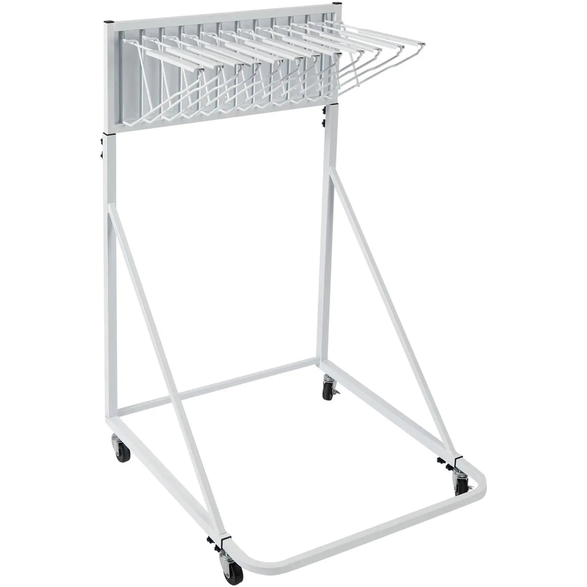 Adjustable Height Mobile Blueprint Storage Rack with 12 Pivot Brackets Plan Holder and Poster Holder for Office Furniture