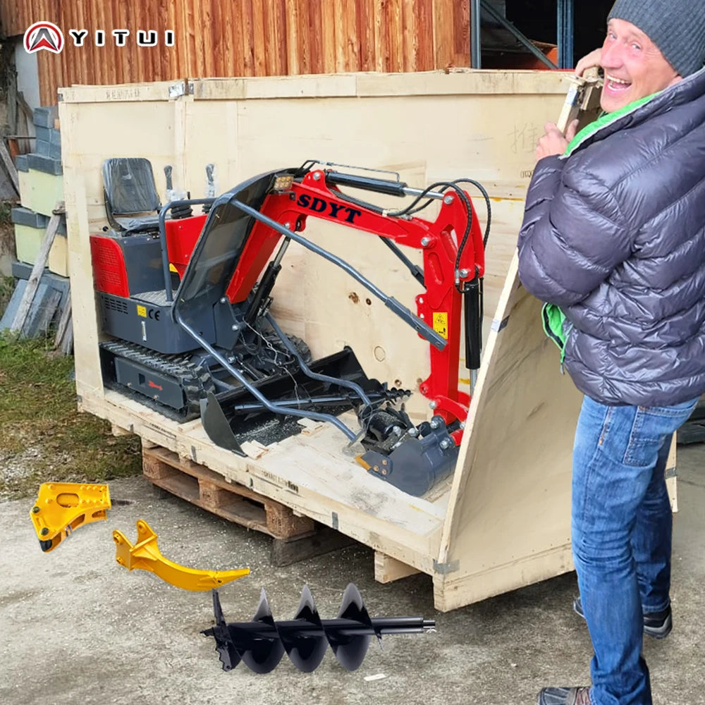 Strong Load Bearing Capacity Hydraulic Crawler Mini Excavator Durable And Reliable Mini Excavator With Customized Cab
