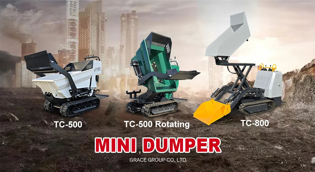 Hydraulic Crawler Dumper Industrial Mini Dumper Crawler Carrier Small Track Dumper for Building Engineering