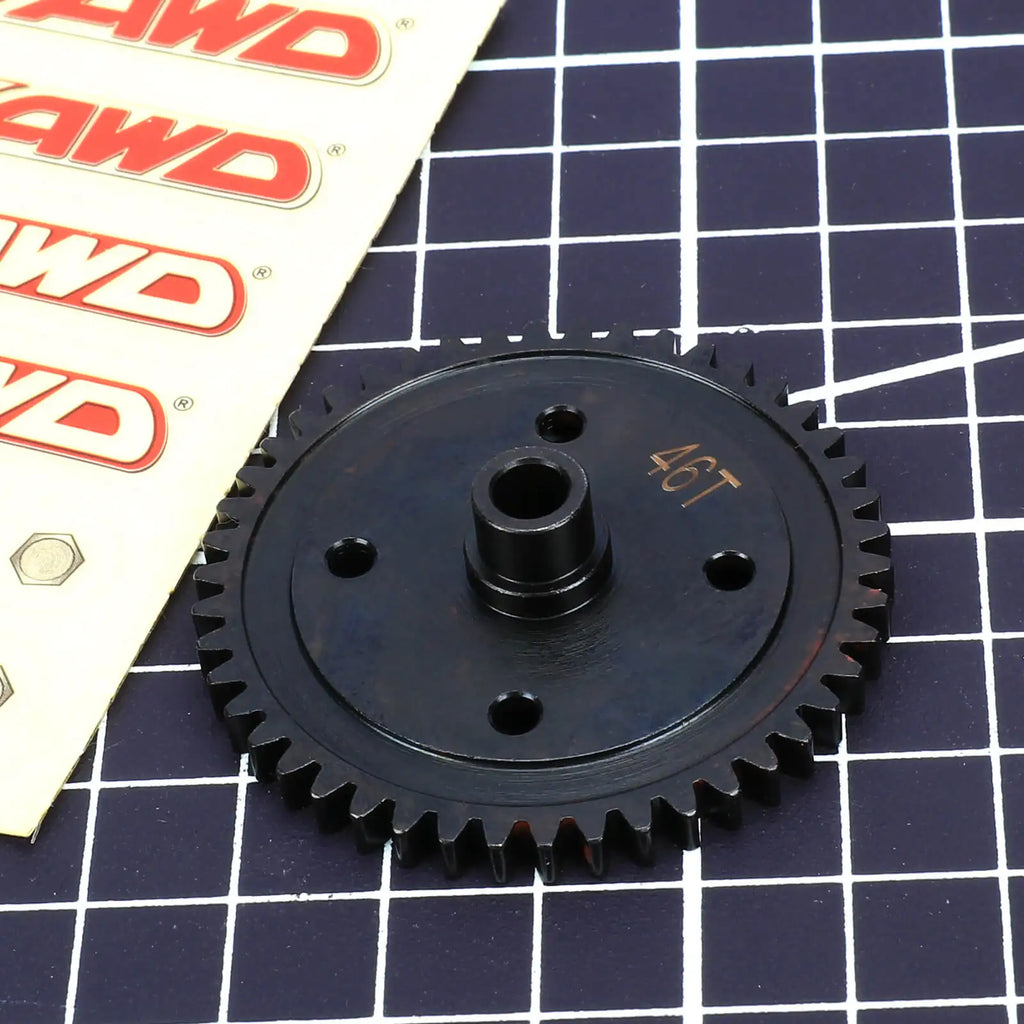 RCAWD Steel 46T Spur Gear for Arrma 1/7 FELONY FIRETEAM INFRACTION 6S 1/8 TYPHON 6s upgrades parts #ARA310939