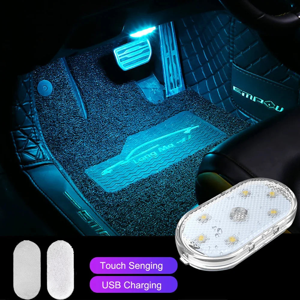 Touch Light Hand Car Roof Magic stickers Lamp Indoor Car Lighting Night Reading Light Reading Lamp Car Interior Lights