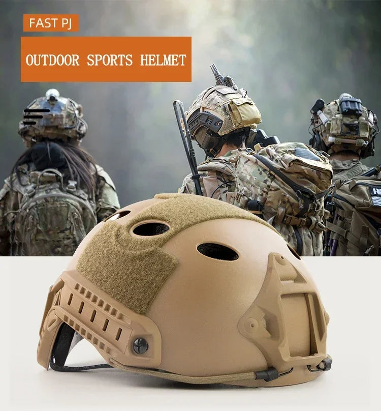 FAST Helmet Airsoft MH Helmet ABS New Thickened Outdoor PJ Air Gun Shooting CS Protective Equipment for adult