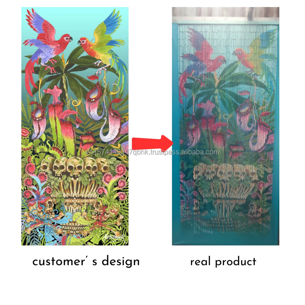 Handmade Bamboo Window Curtain Artistic Home Decoration Vietnamese Manufacturer