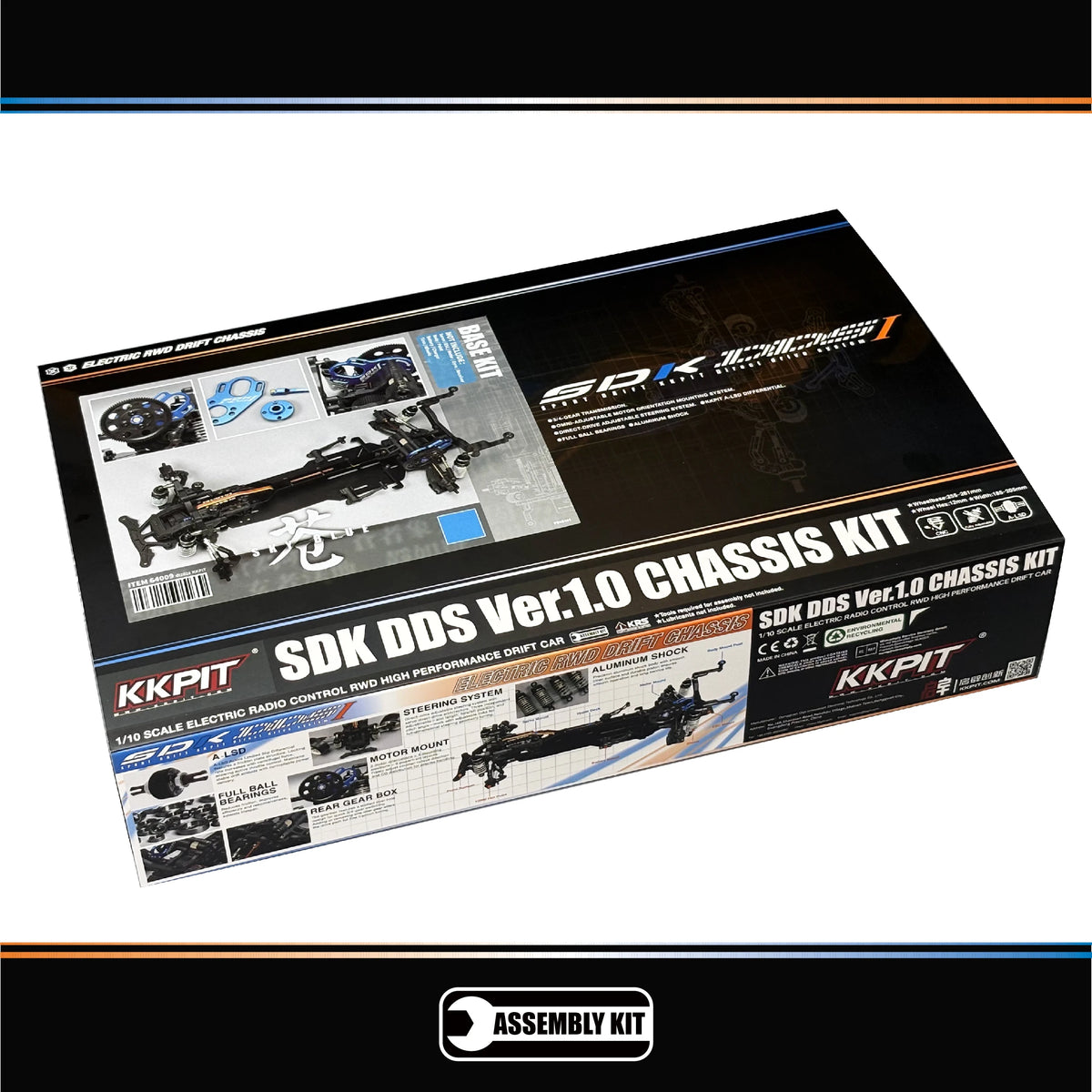 KKPIT SDK DDS Ver.1.0 1/10 Electric R/C DRIFT Chassis KIT