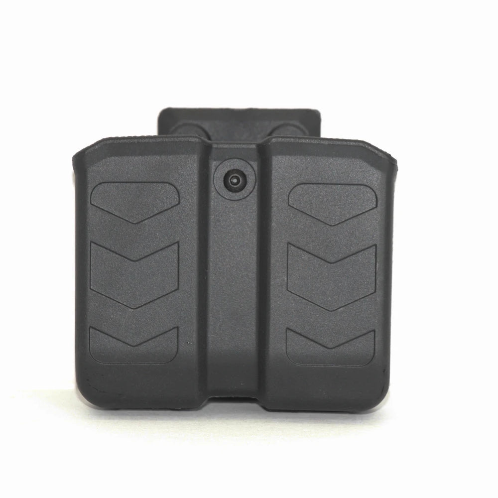 9mm Double Magazine Pouch Hunting 45acp Stack For Pistol Airsoft 1.5-2.5inch Tactical Belt Universal Adjustable Bag for Shooting