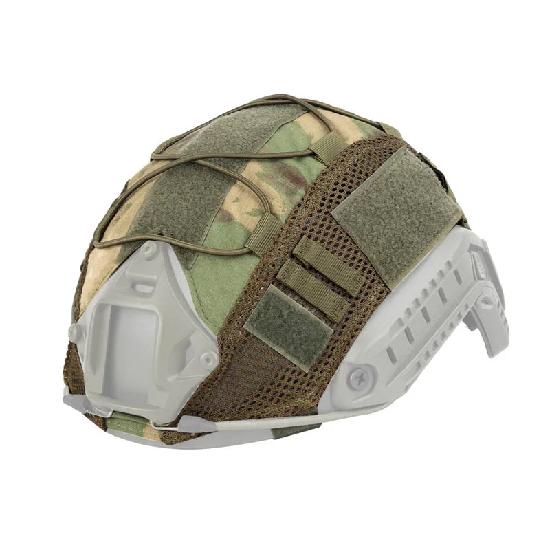1 PC Tactical Helmet Cover for Fast MH PJ BJ Helmets Fast Helmet Protector Elasticated Cord (Helmet Not Included)
