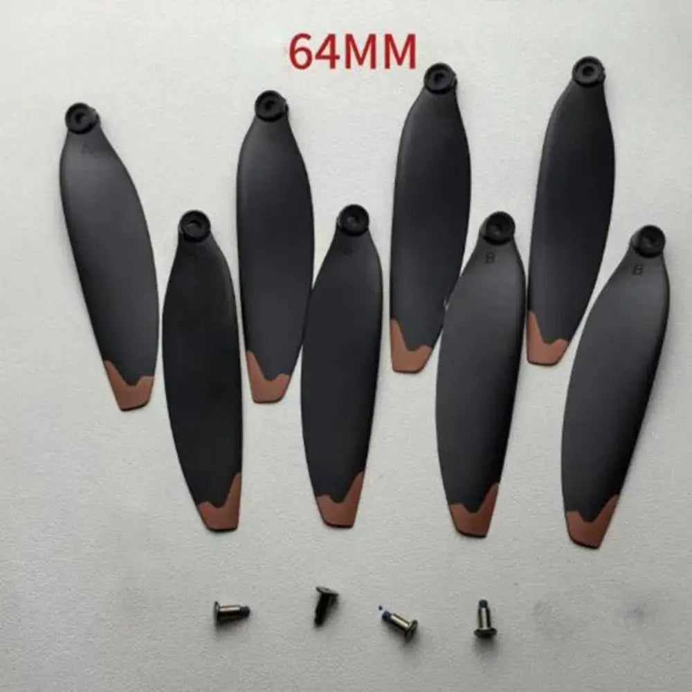 Universal Folding Propeller Blades Plastic 64mm/70mm Remote Control Drone Parts Black Quadcopter Spare Blade