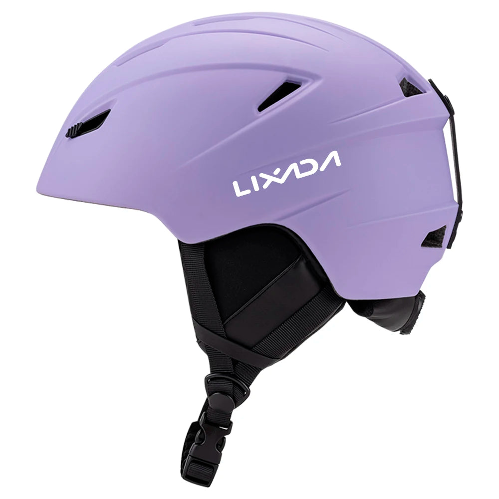 LIXADA Integrated Warm Ski Helmet Adjustable Lightweight Comfortable Snowboard Helmet for Winter Warmer Helmet