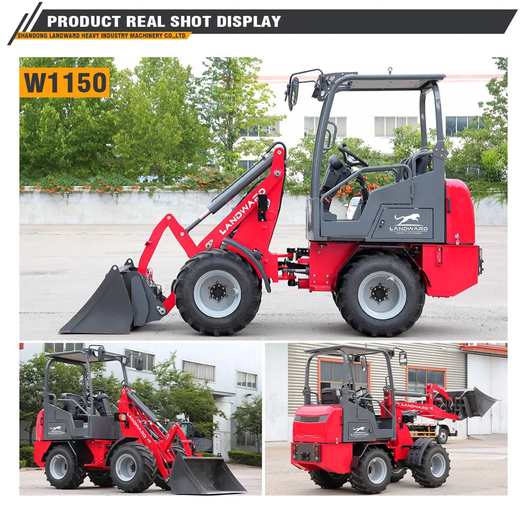 Europe Best-Selling Compact Loader W1160 Mini Loader LANDWARD Original Japanese Diesel Engine Wheel Diesel Loader Customization