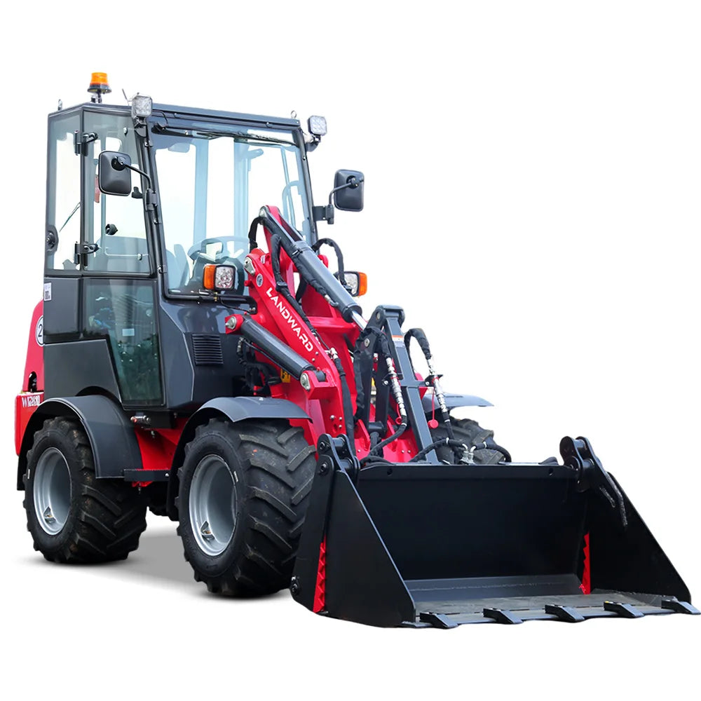 Farm Loader Diesel Kubota Engine Mini Loader Euro5 EPA Wheeled Mini Loader Hydraulic 4×4 Compact Loader 2 Ton Loaders Customized