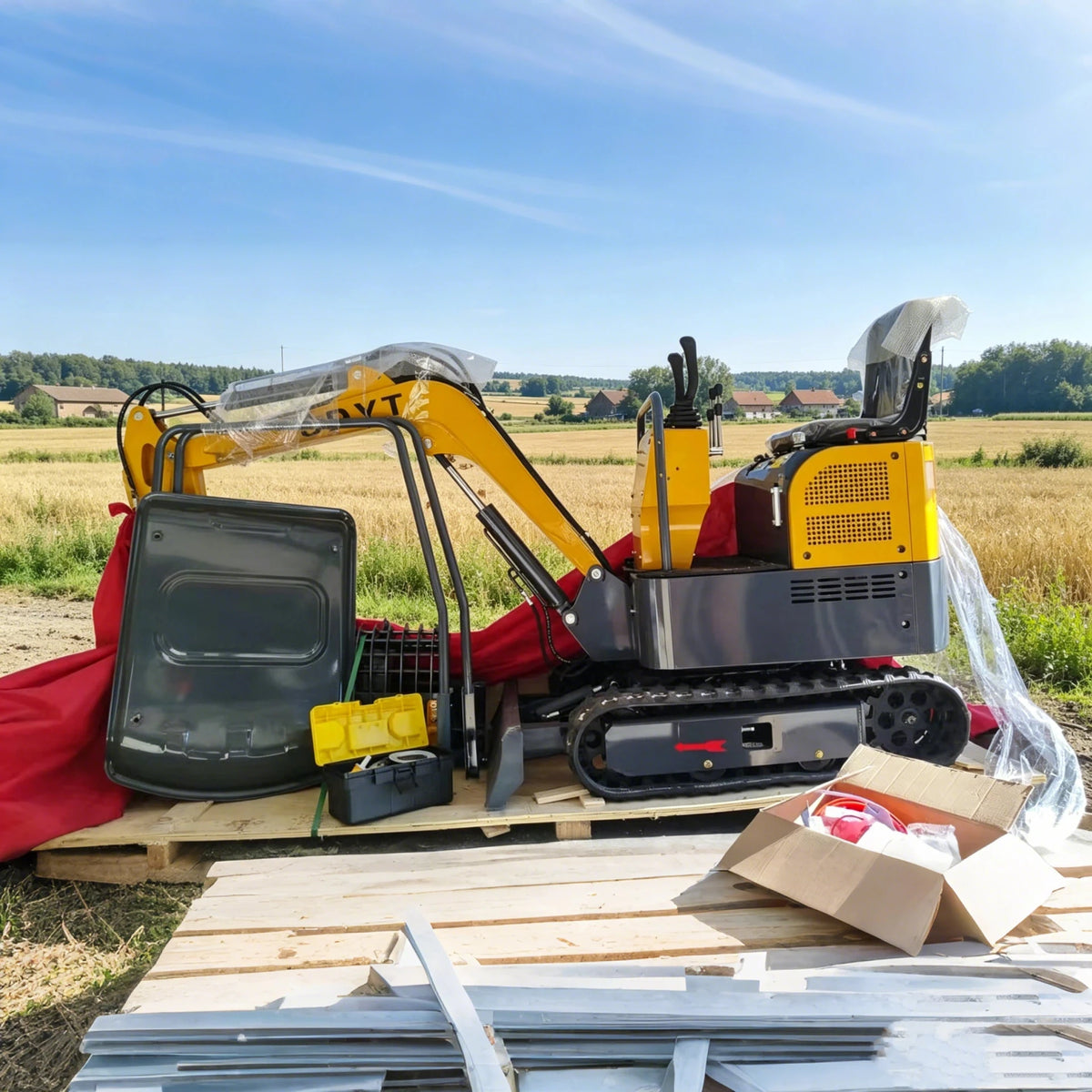 Strong Load Bearing Capacity Hydraulic Crawler Mini Excavator Durable And Reliable Mini Excavator With Customized Cab