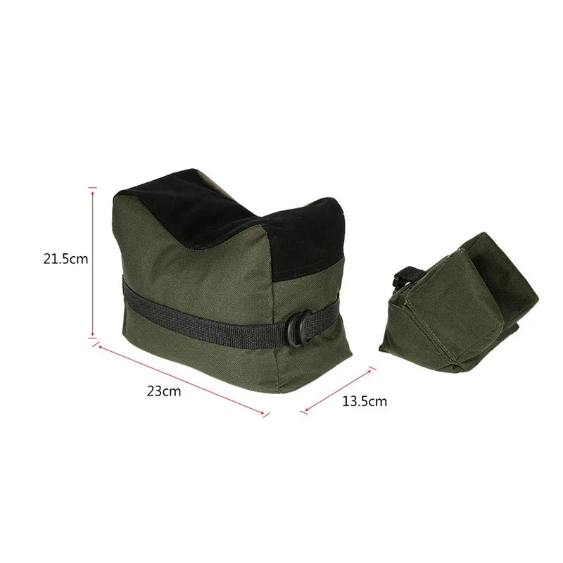 Portable Shooting Front and Rear Bench Rest Bag, Rifle Target Stand for Hunting Gun Support, Sandbag Stand Holders
