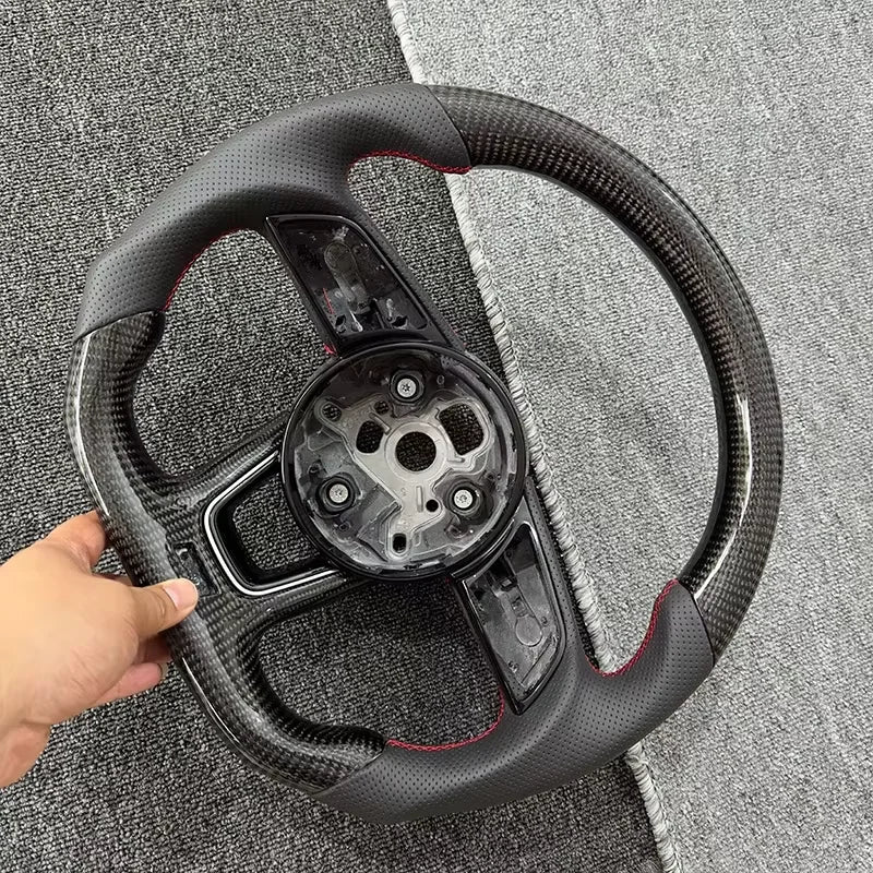 Upgraded carbon fiber material for steering wheel accessories suitable for Audi RS3 RS4 RS5 A3 A4 A5 S3 S4 S5 2017-2021