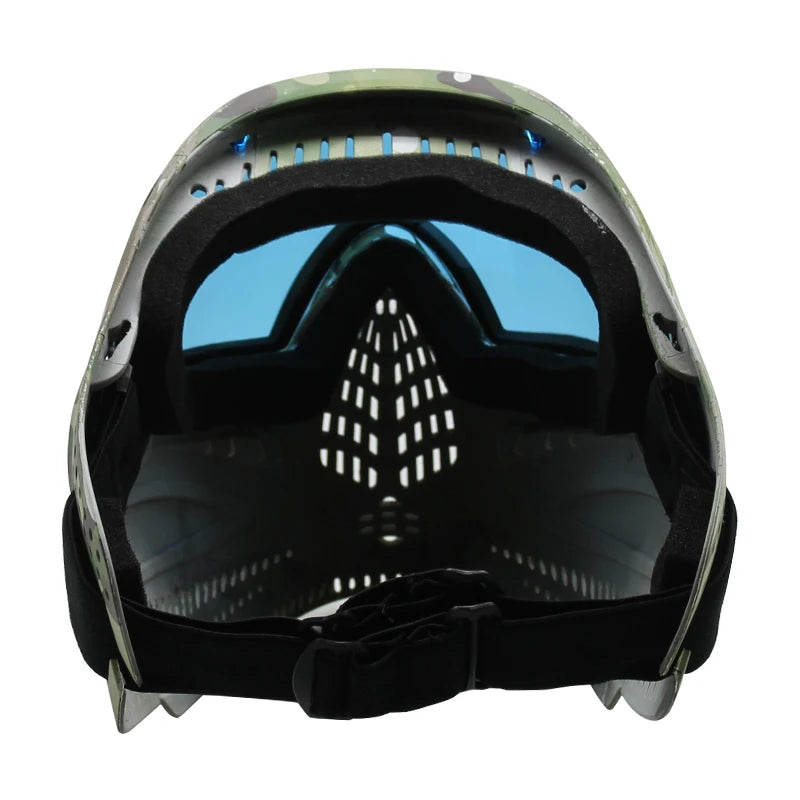 GREAT Lotus Camo Tactical PAINTBALL MASK Airsoft Mask with DYE I4 Thermal Lens