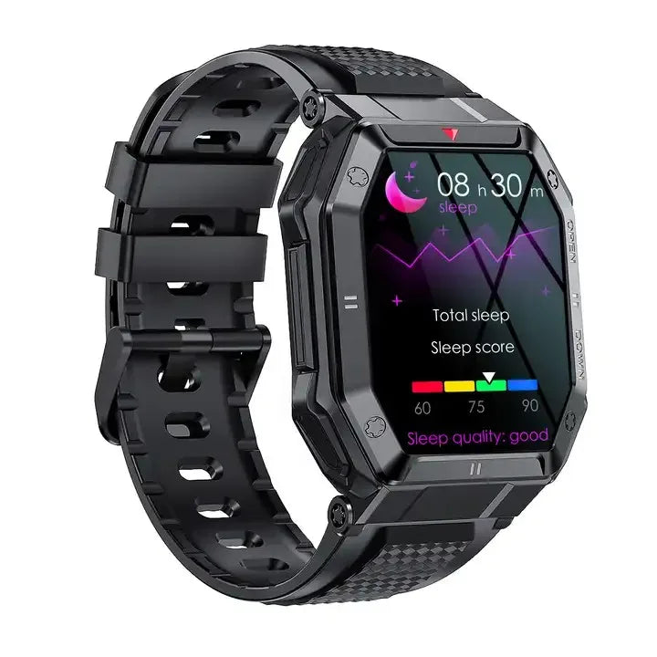 F10 VK55 Smart Watch IP67 Waterproof Fitness Tracker Heart Rate Monitor Sleep Tracker Thermometer Calendar Alloy Case Stylish