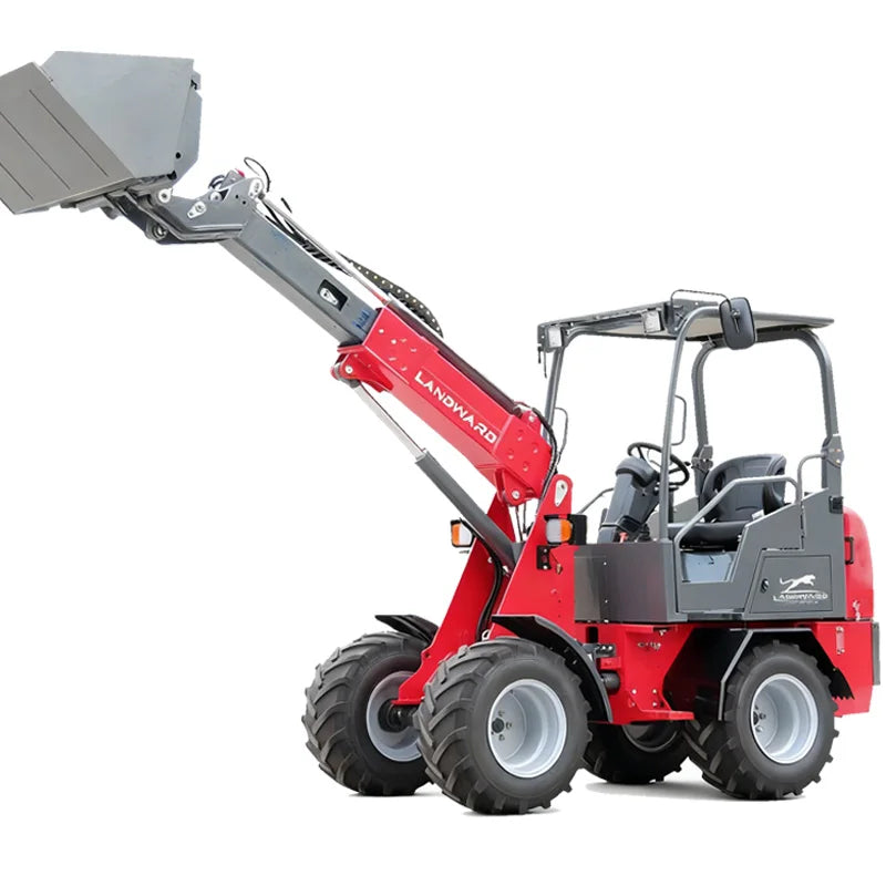 Farm Loader Diesel Kubota Engine Mini Loader Euro5 EPA Wheeled Mini Loader Hydraulic 4×4 Compact Loader 2 Ton Loaders Customized