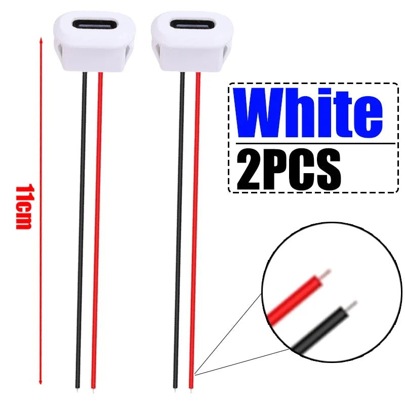USB Type C Connector Jack Female Type-C with Card Buckle 3A High Current Fast Charging Jack Port USB-C Charger Plug Socket