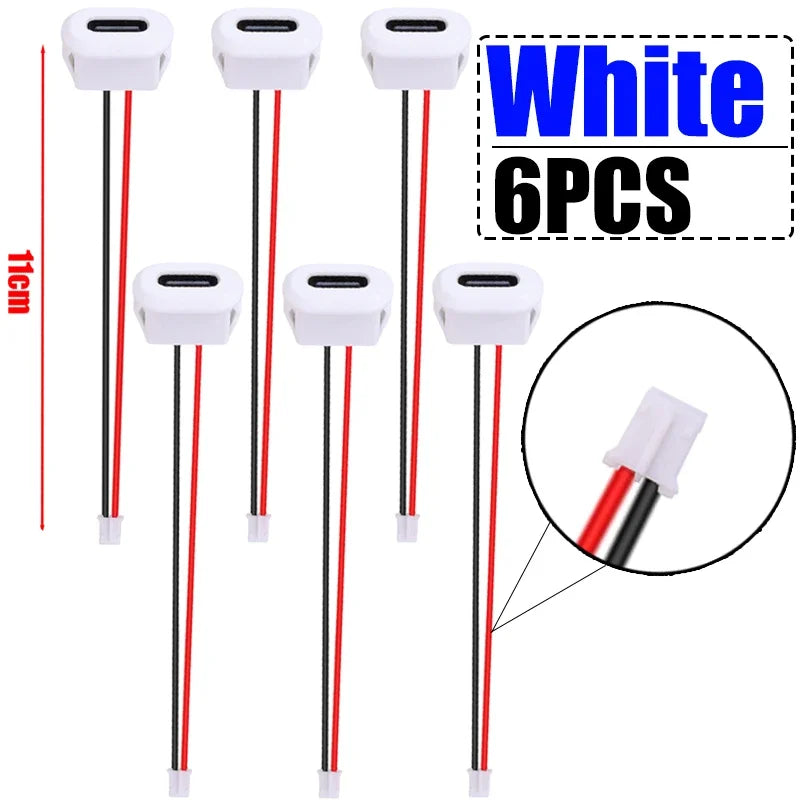 USB Type C Connector Jack Female Type-C with Card Buckle 3A High Current Fast Charging Jack Port USB-C Charger Plug Socket